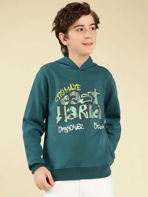 boys front print long sleeve sweatshirt - 22087972 -  Standard Image - 0