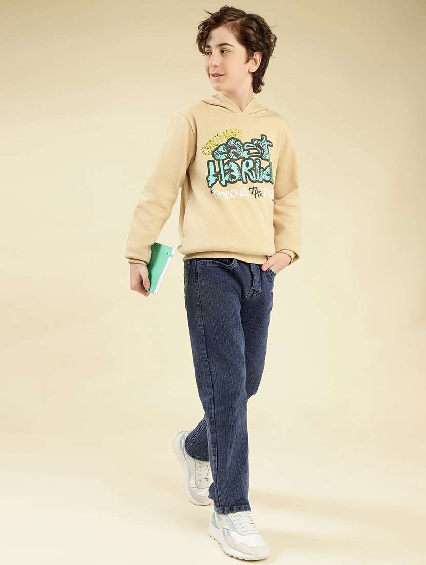 boys front print long sleeve sweatshirt - 22087973 -  Standard Image - 5