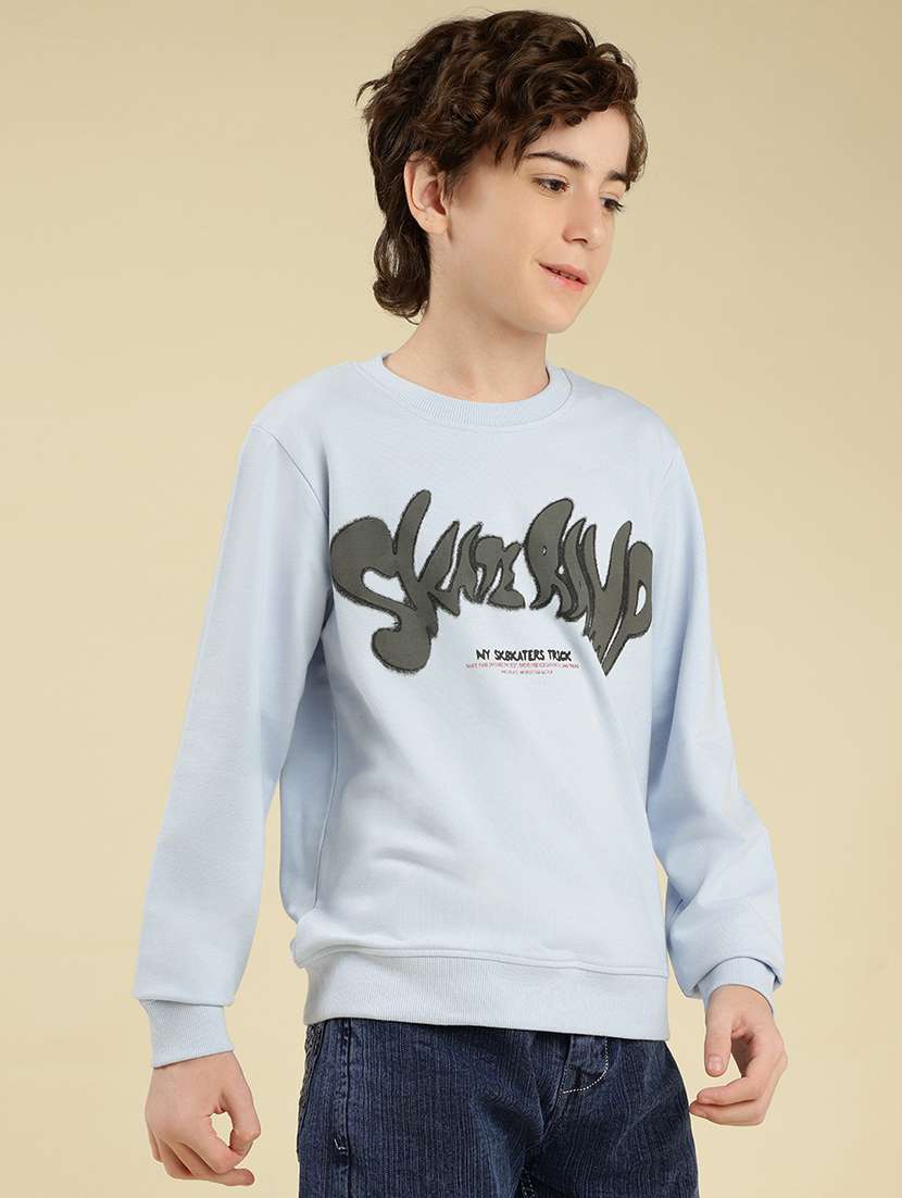 boys chest print long sleeve sweatshirt - 22087974 - Standard Image - 3