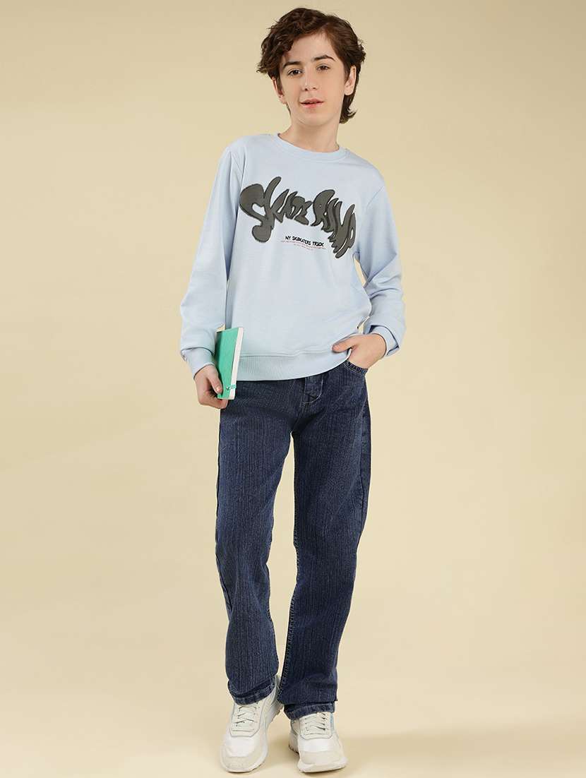 boys chest print long sleeve sweatshirt - 22087974 - Standard Image - 5