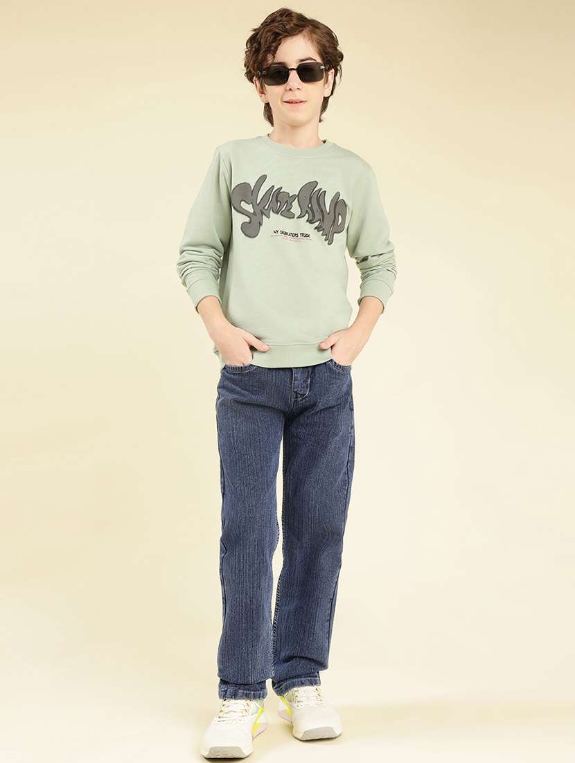 boys chest print long sleeve sweatshirt - 22087975 - Standard Image - 5