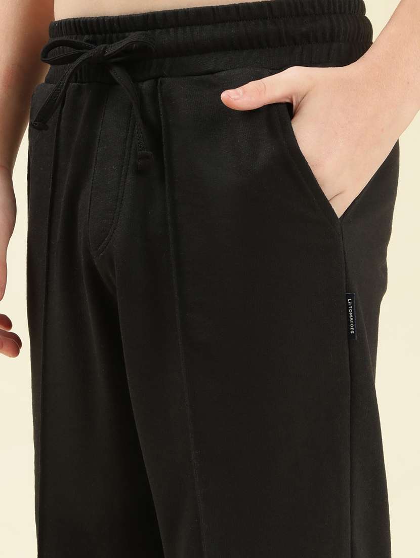 boys solid mid rise winterwear trackpant - 22087992 - Standard Image - 5