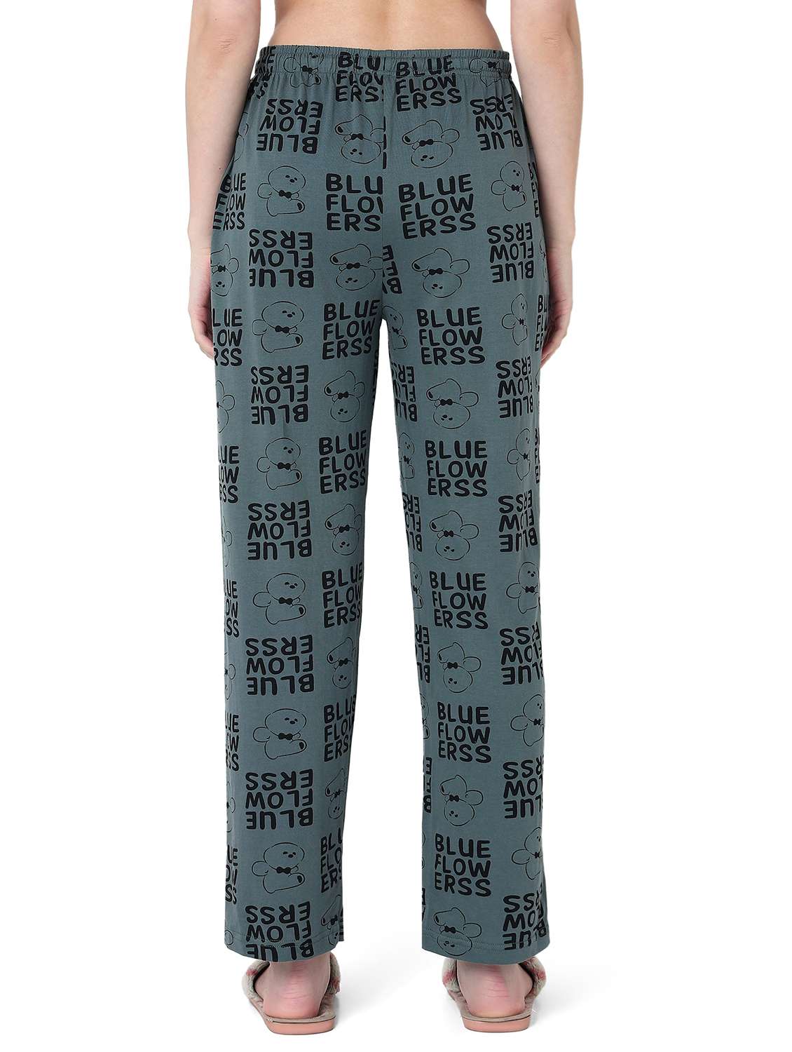 women printed mid rise pajama - 22088000 - Standard Image - 3
