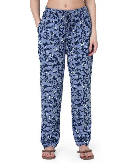 women printed mid rise pajama - 22088001 - Standard Image - 0