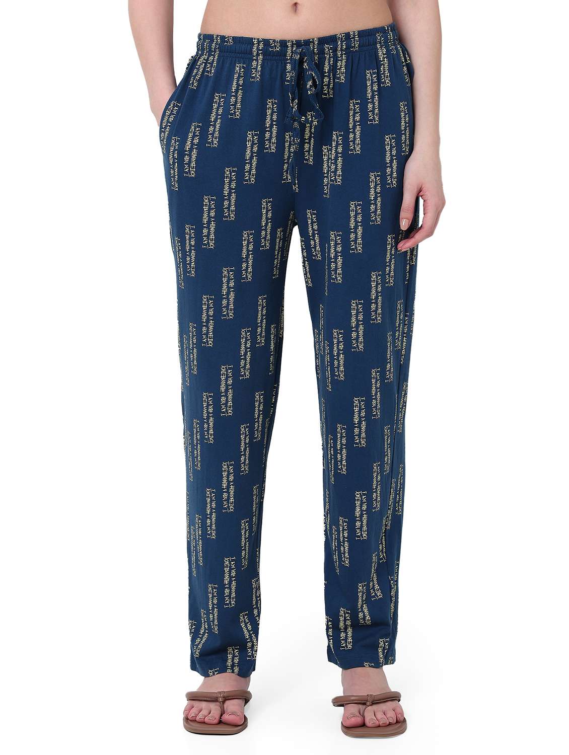 women printed mid rise pajama - 22088002 - Zoom Image - 0