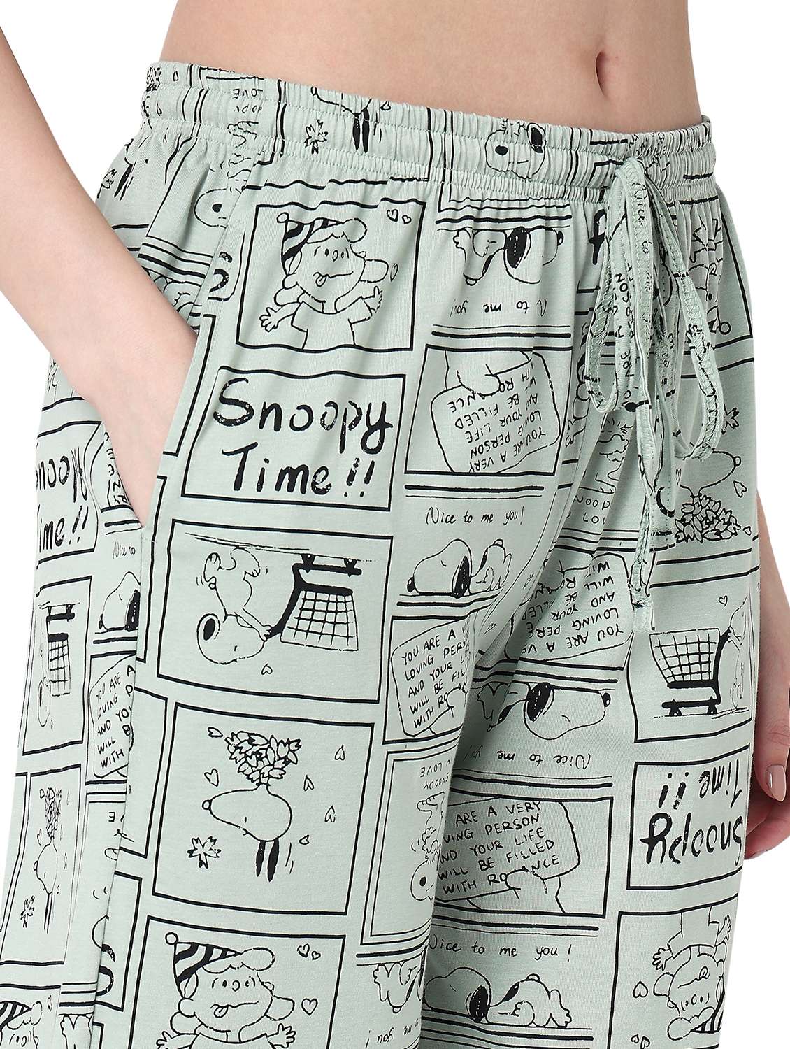 women printed mid rise pajama - 22088003 - Standard Image - 5