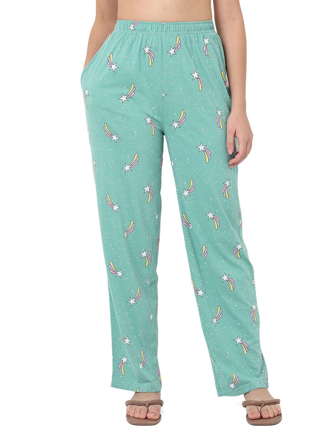 women printed mid rise pajama - 22088008 - Zoom Image - 0