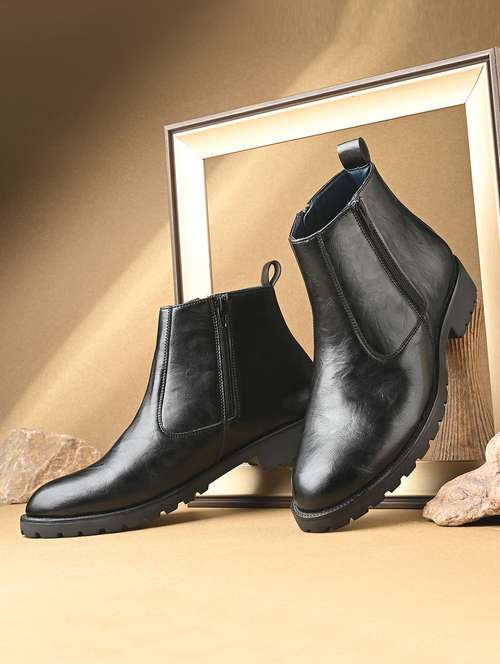 men black slip on boot - 22088014 -  Standard Image - 0