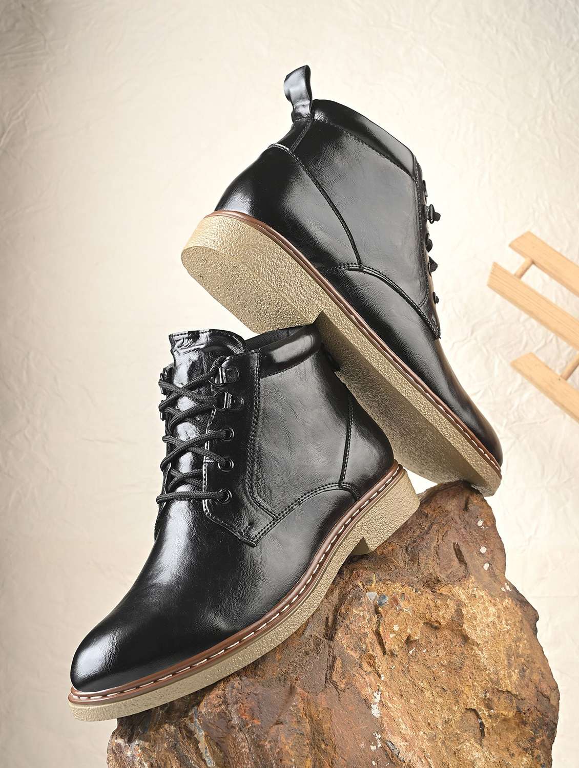 men black lace up boot - 22088018 - Zoom Image - 0