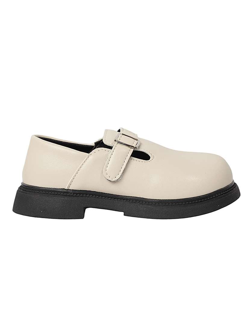 kids beige solid slip on loafer - 22088027 - Standard Image - 3