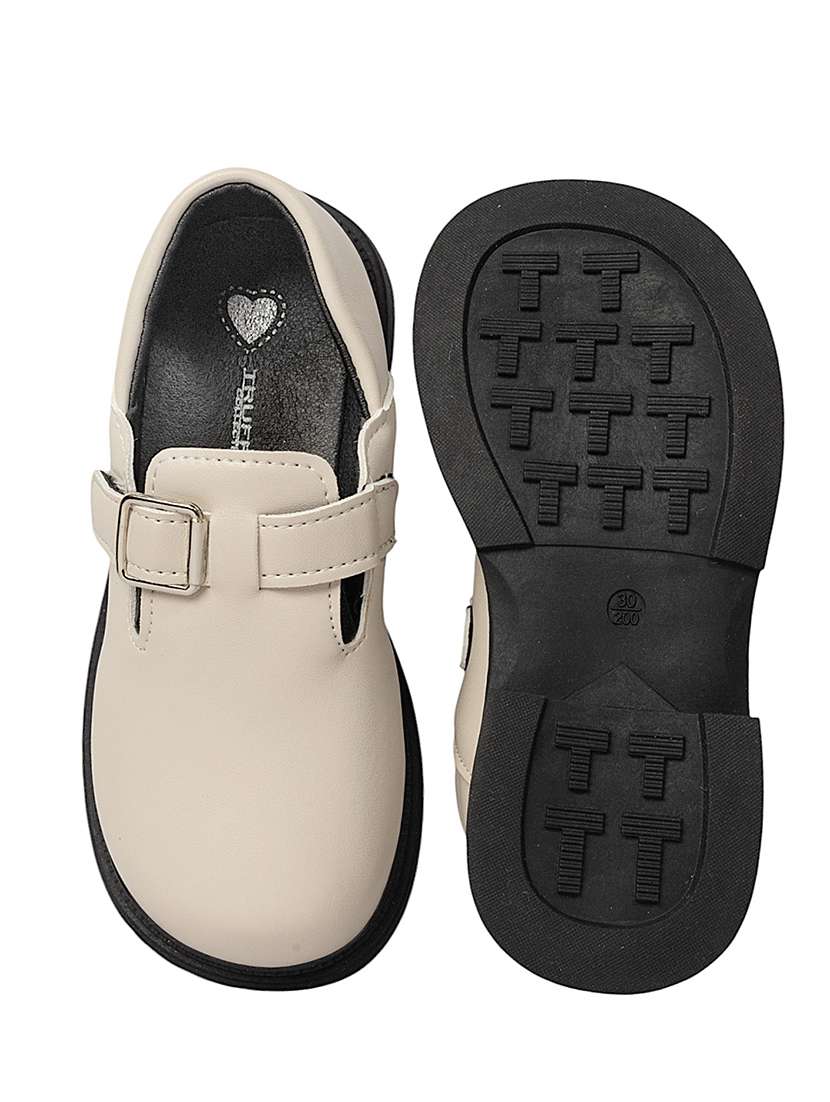 kids beige solid slip on loafer - 22088027 - Standard Image - 5