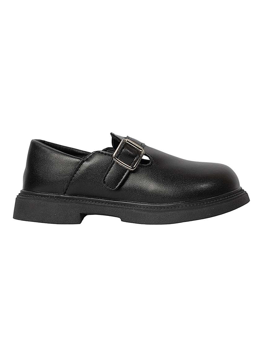kids black solid slip on loafer - 22088028 - Standard Image - 3