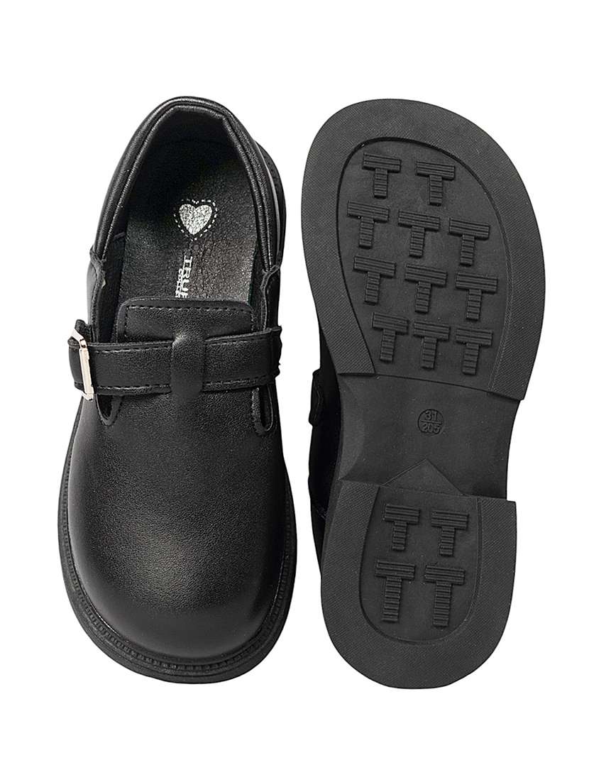 kids black solid slip on loafer - 22088028 - Standard Image - 5