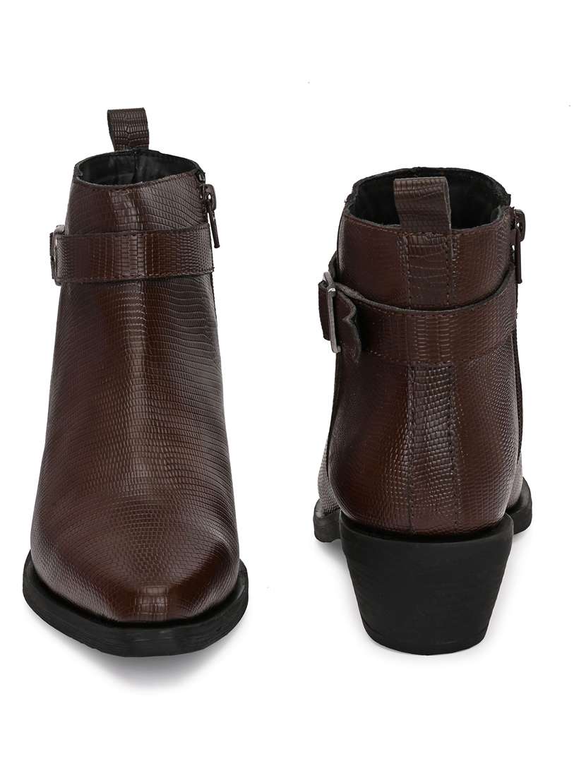 women textured slip on ankle boot - 22088040 - Standard Image - 3