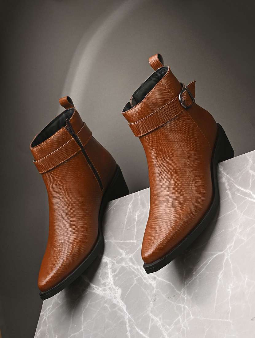 women textured slip on ankle boot - 22088041 -  Zoom Image - 0