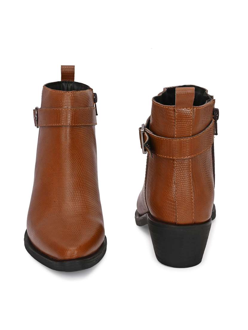 women textured slip on ankle boot - 22088041 - Standard Image - 3
