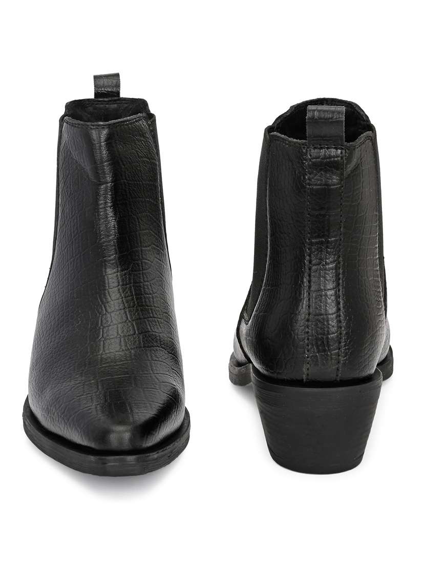 women textured slip on ankle boot - 22088042 - Standard Image - 3