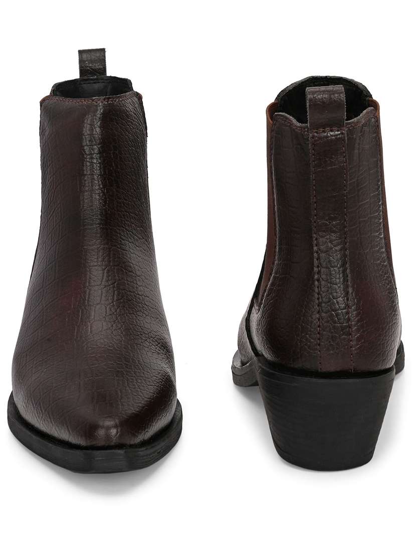 women textured slip on ankle boot - 22088043 - Standard Image - 3
