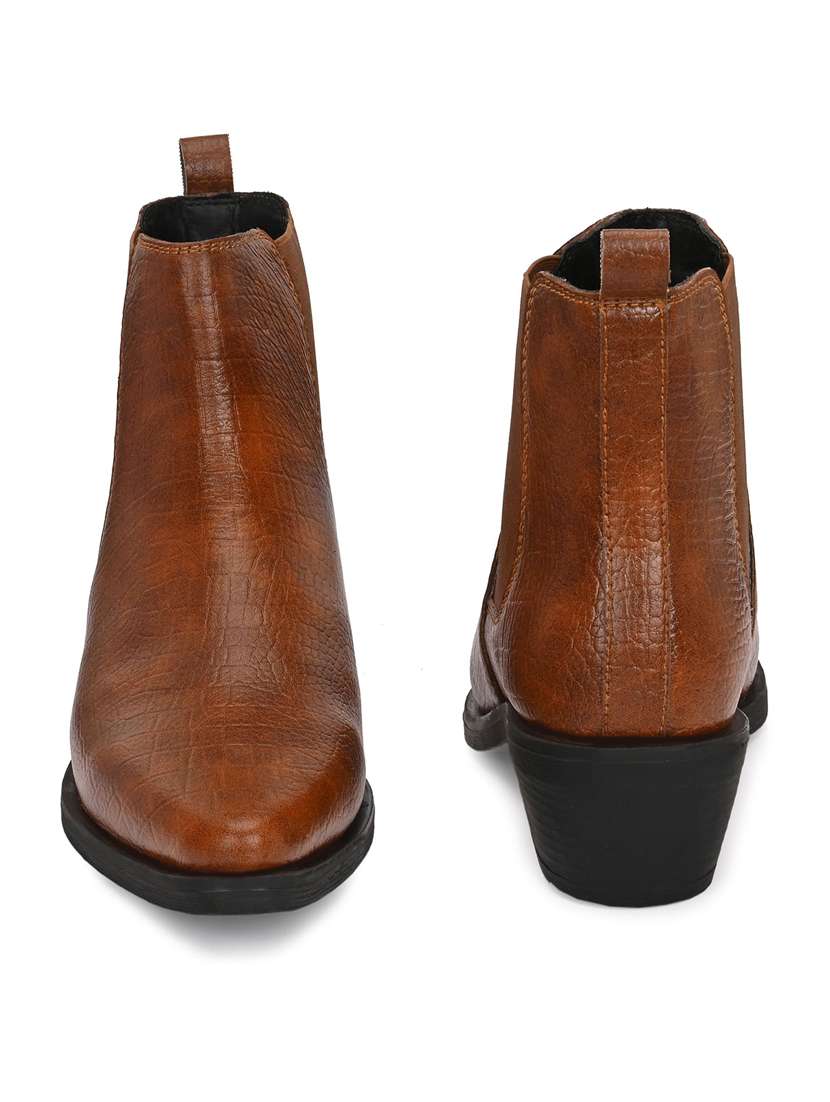 women textured slip on ankle boot - 22088044 - Standard Image - 3