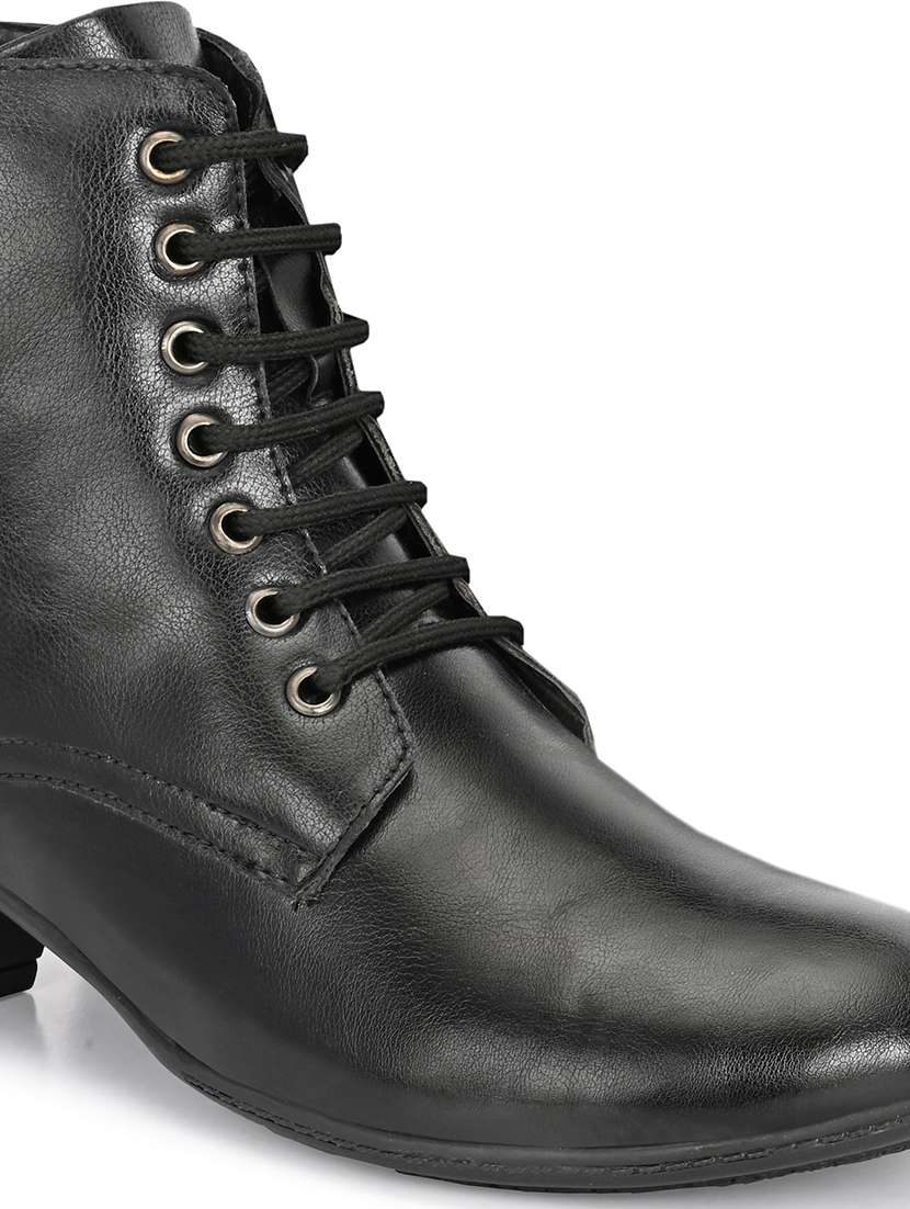 women solid lace up ankle boot - 22088046 - Standard Image - 5