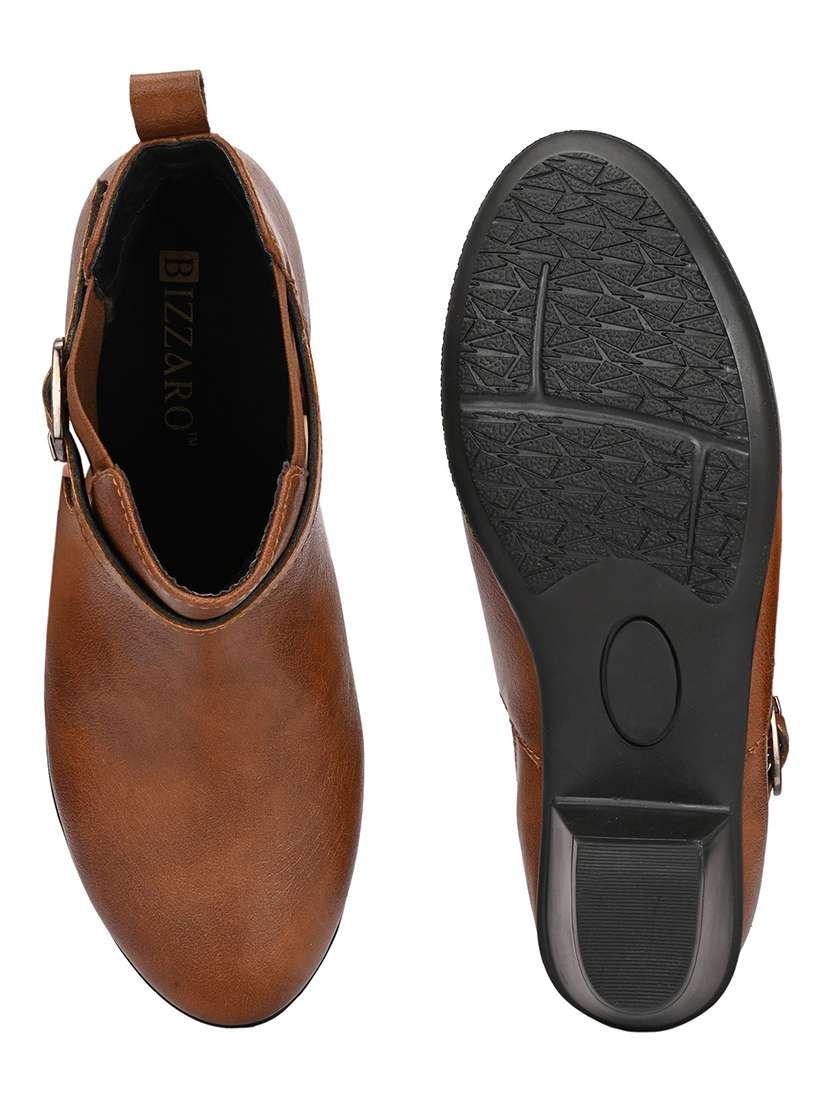 women solid slip on ankle boot - 22088047 - Standard Image - 5