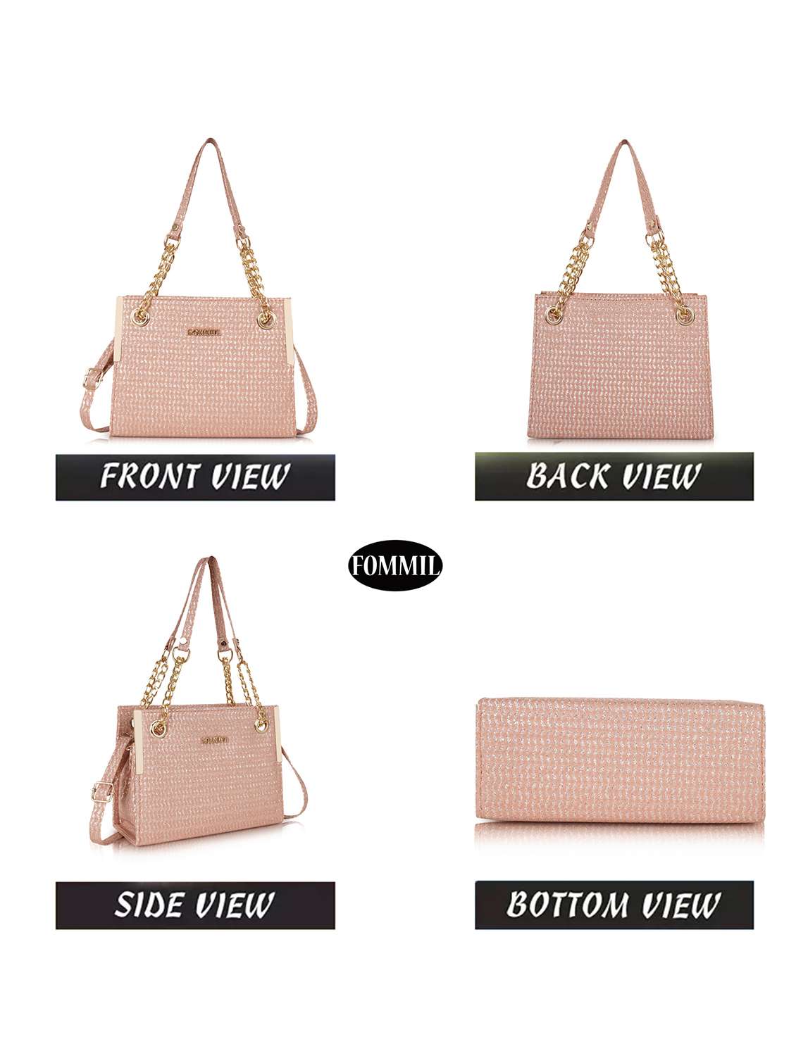 pink self design handbag - 22088058 - Standard Image - 3