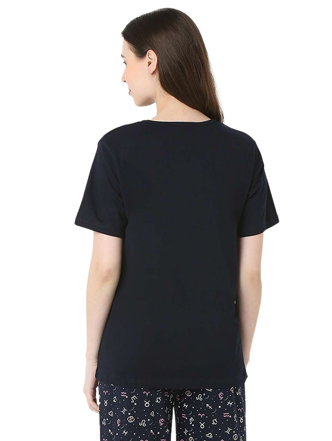 women solid short sleeve regular fit t-shirt - 22088061 - Standard Image - 3