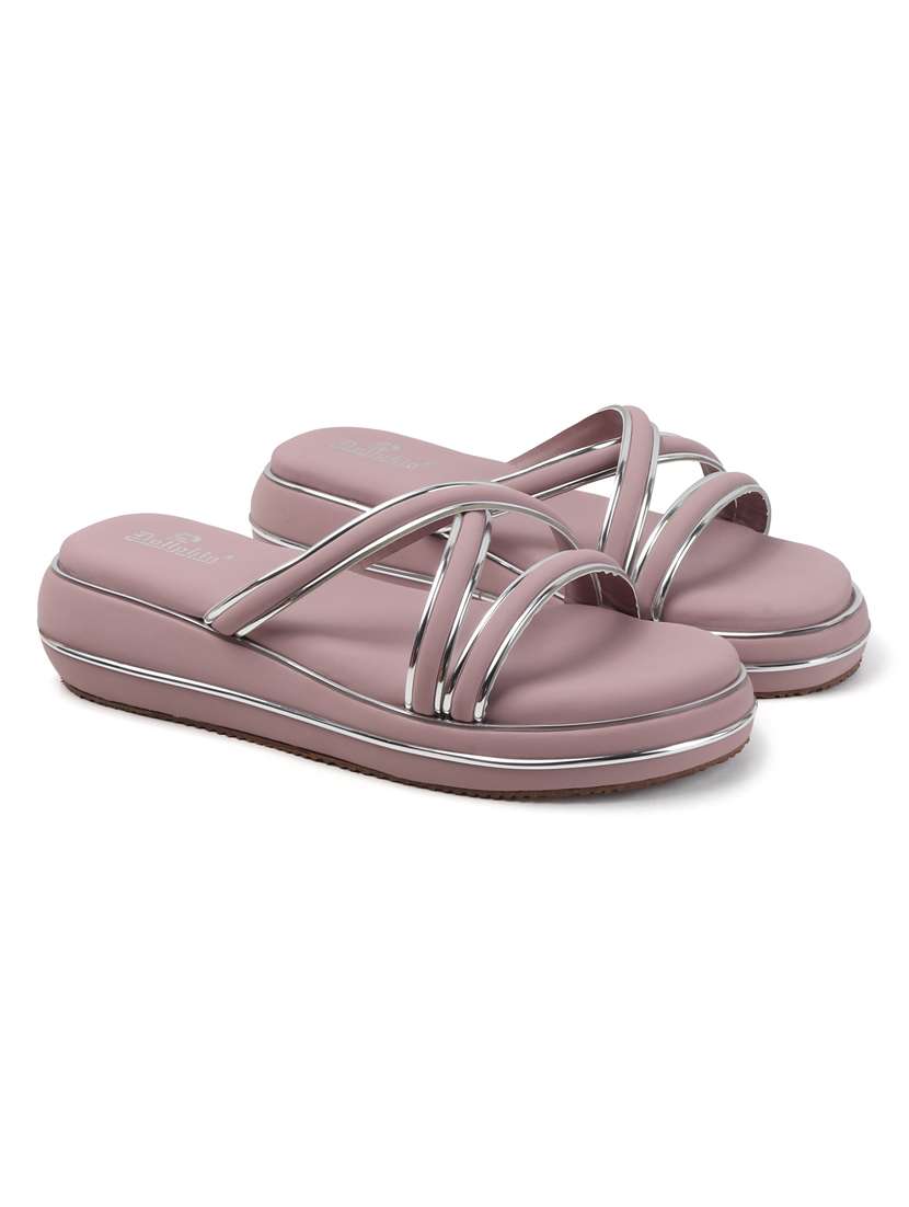 women black slip on flat sandal - 22088070 - Standard Image - 3