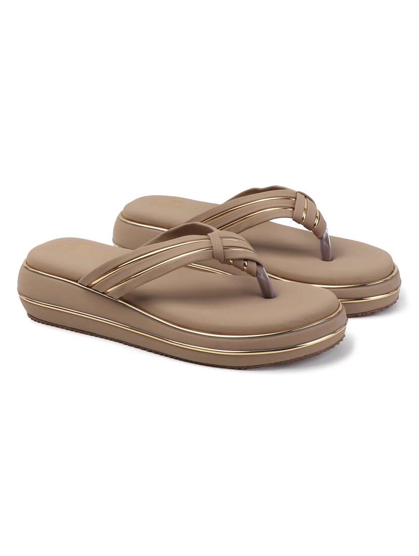 women solid toe separator flat sandal - 22088072 - Standard Image - 3