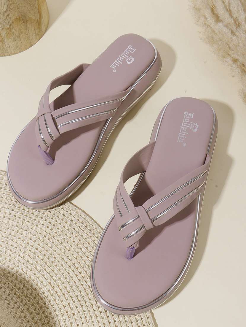women solid toe separator flat sandal - 22088073 - Zoom Image - 0