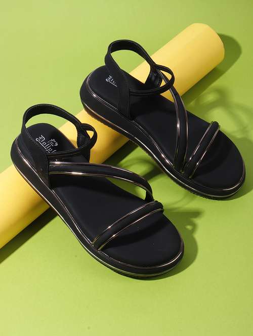 women solid ankle strap flat sandal - 22088074 - Standard Image - 0