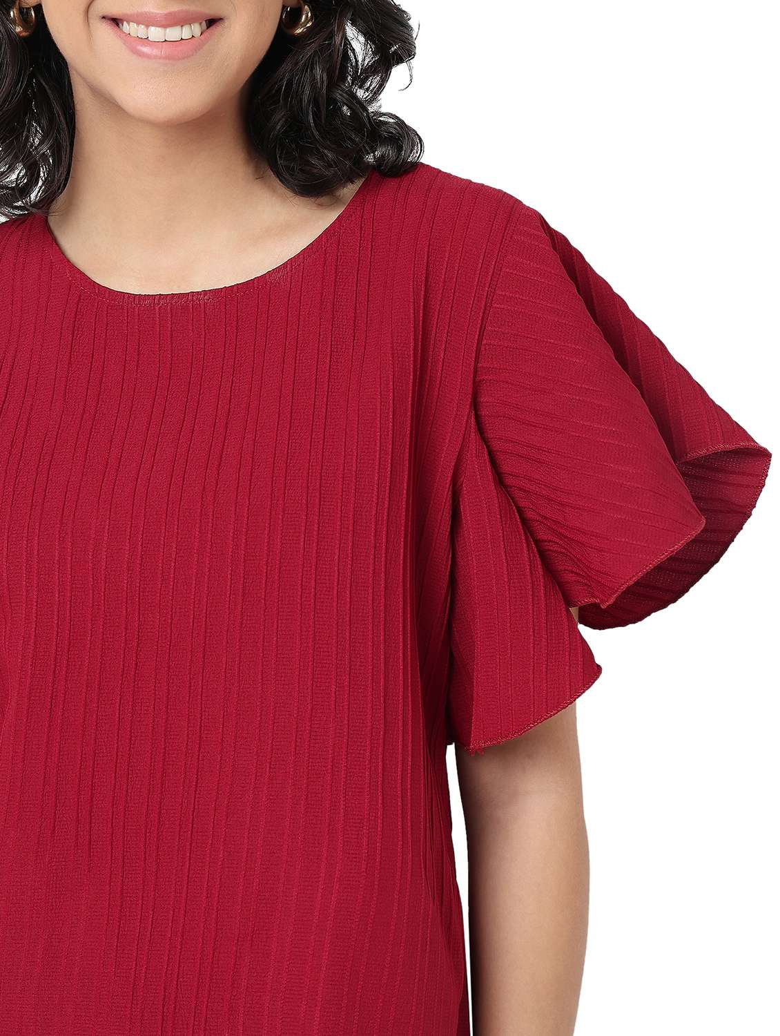 women solid top and trouser co-ord set - 22088093 - Standard Image - 5