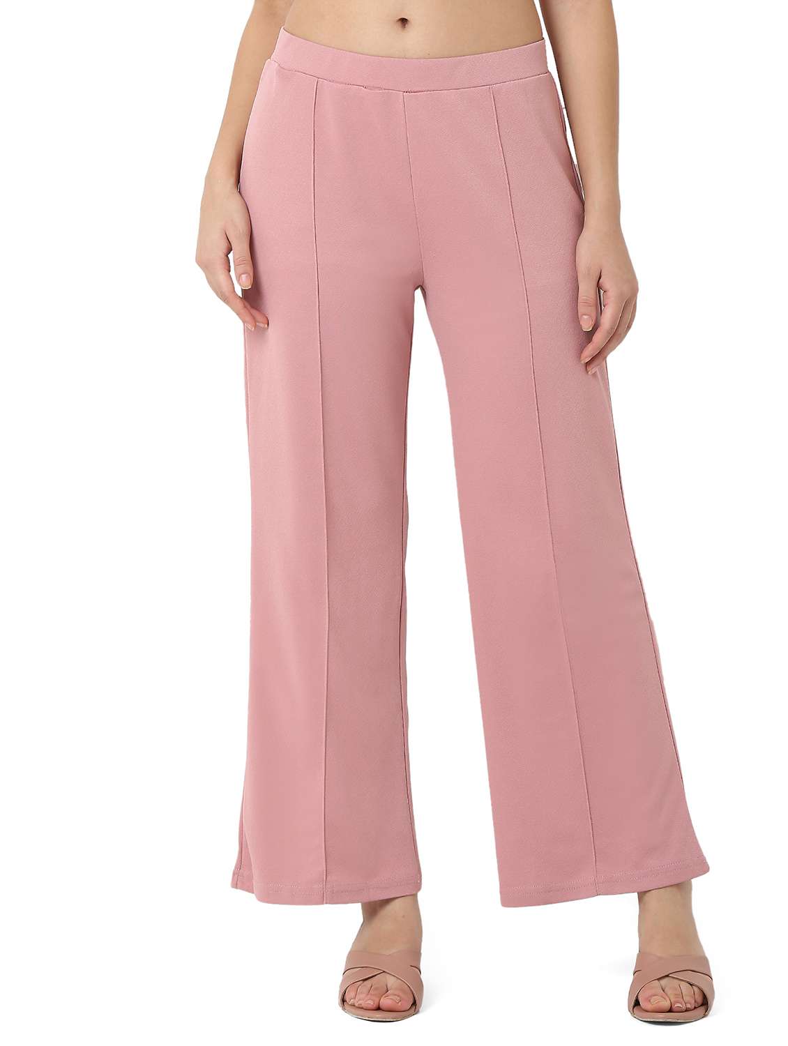 women solid shirt and trouser co-ord set - 22088098 - Standard Image - 5
