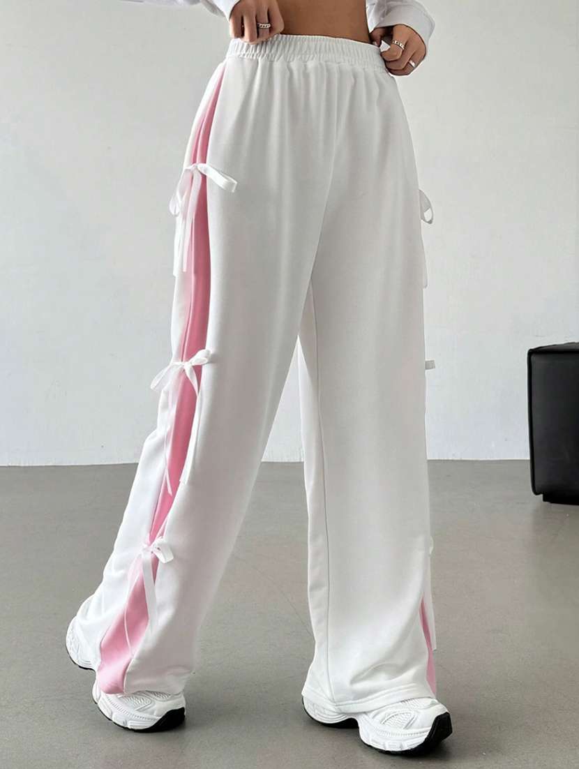 women tapered high rise wide leg trouser - 22088149 - Standard Image - 3