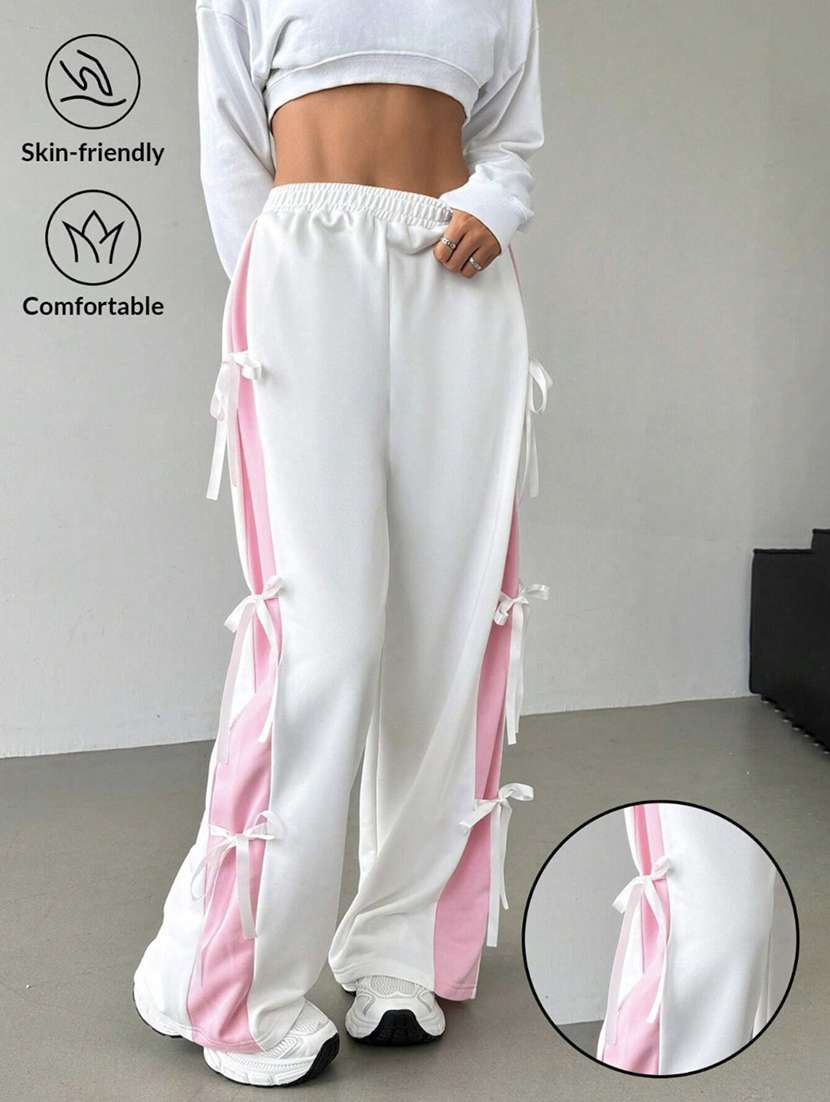 women tapered high rise wide leg trouser - 22088149 - Standard Image - 5