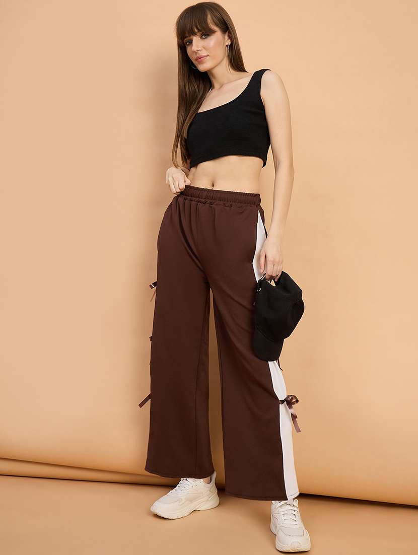 women tapered mid rise wide leg trouser - 22088159 - Standard Image - 3