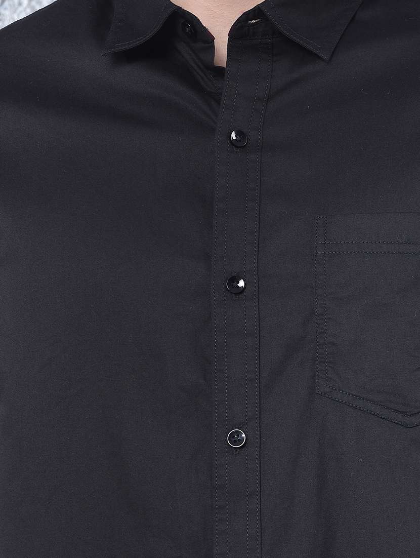 men solid long sleeve regular fit casual shirt - 22088173 - Standard Image - 5