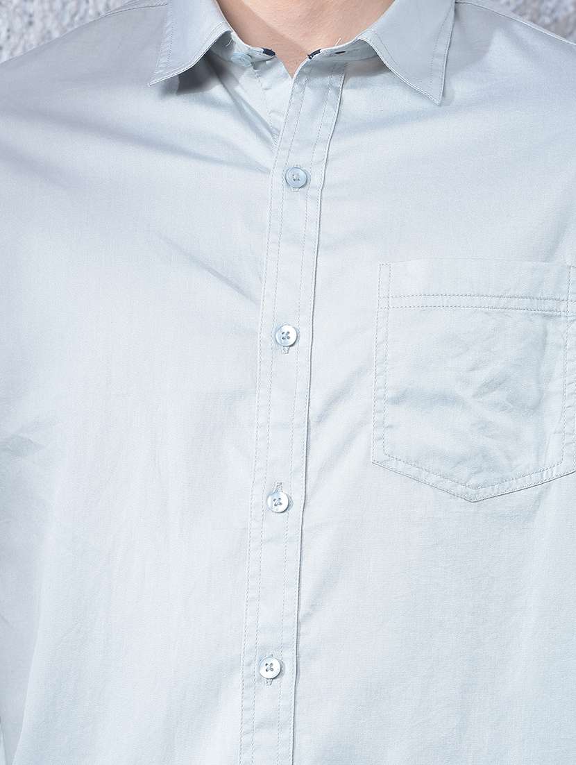 men solid long sleeve regular fit casual shirt - 22088175 - Standard Image - 5