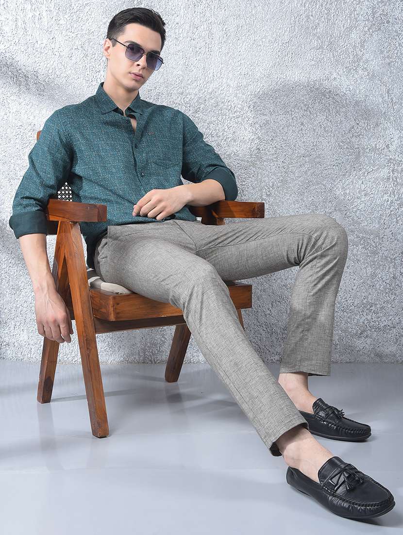 men printed long sleeve regular fit casual shirt - 22088178 -  Standard Image - 5