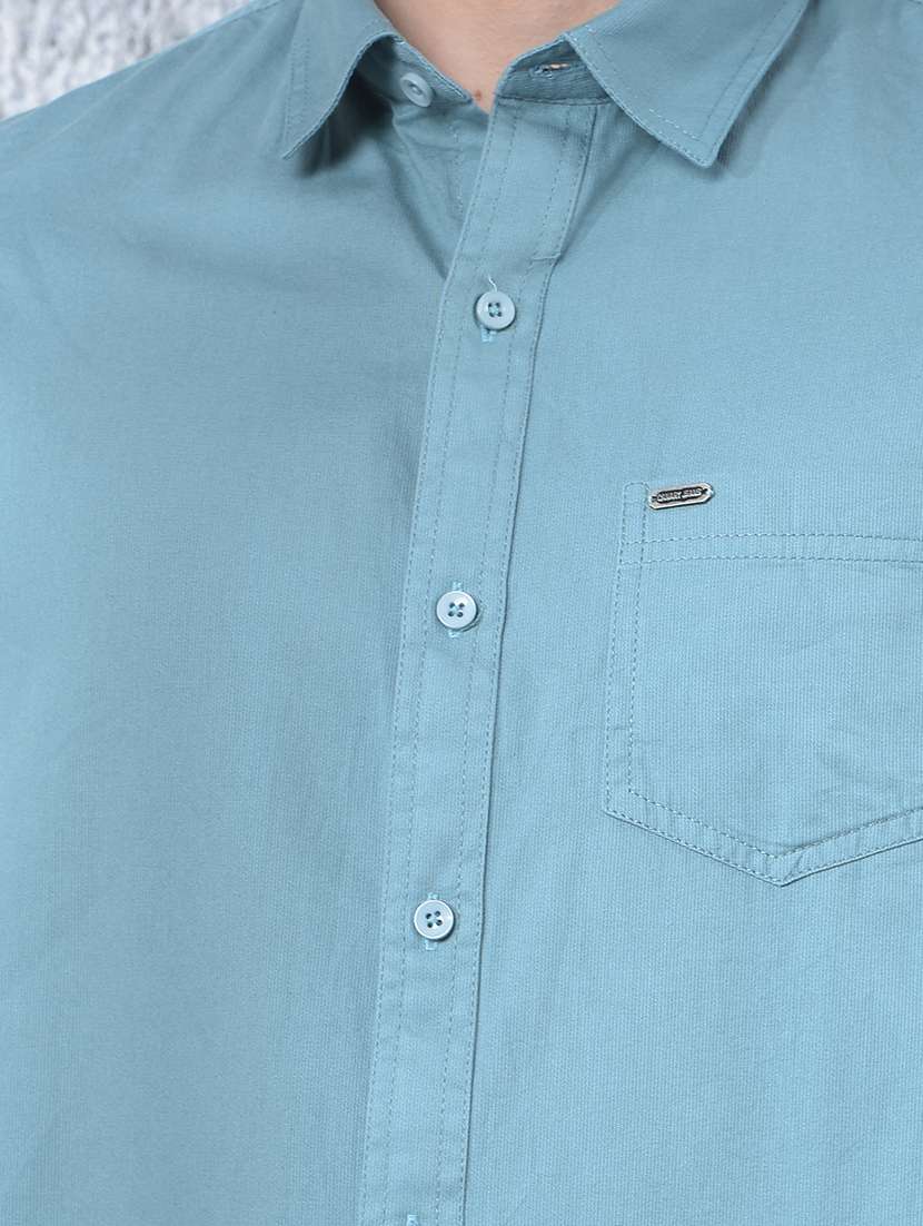 men solid long sleeve regular fit casual shirt - 22088180 - Standard Image - 5