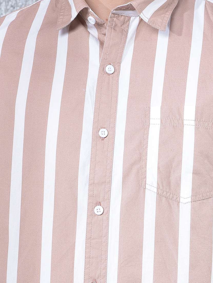 men striped long sleeve regular fit casual shirt - 22088183 - Standard Image - 5