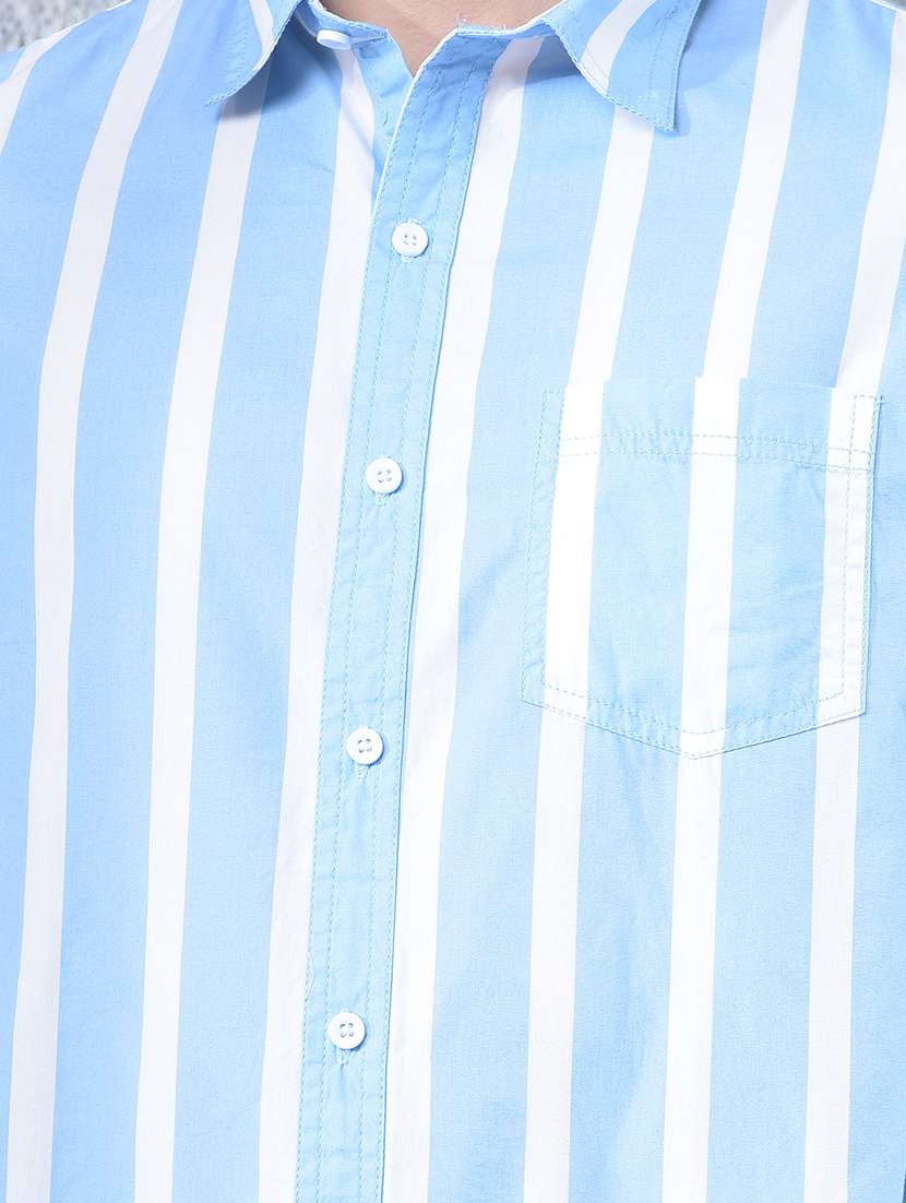 men striped long sleeve regular fit casual shirt - 22088184 - Standard Image - 5