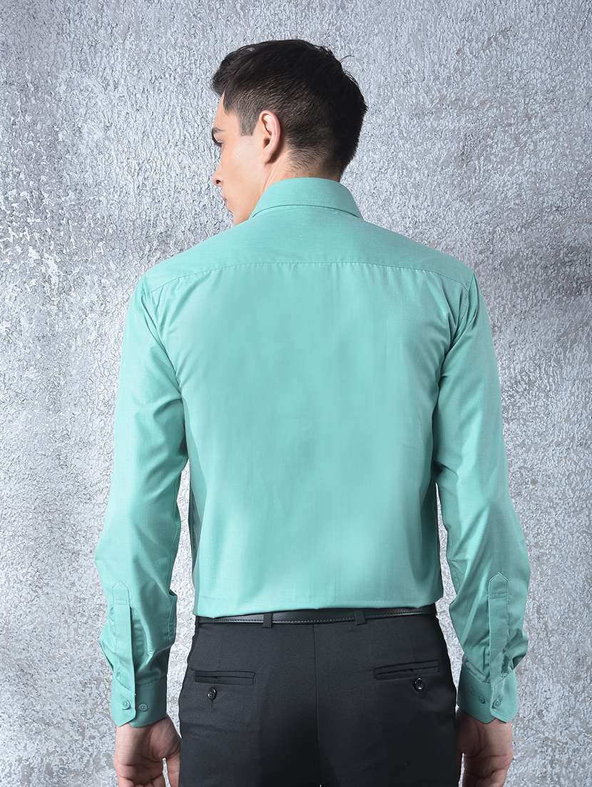 men solid long sleeve slim fit formal shirt - 22088186 -  Standard Image - 3