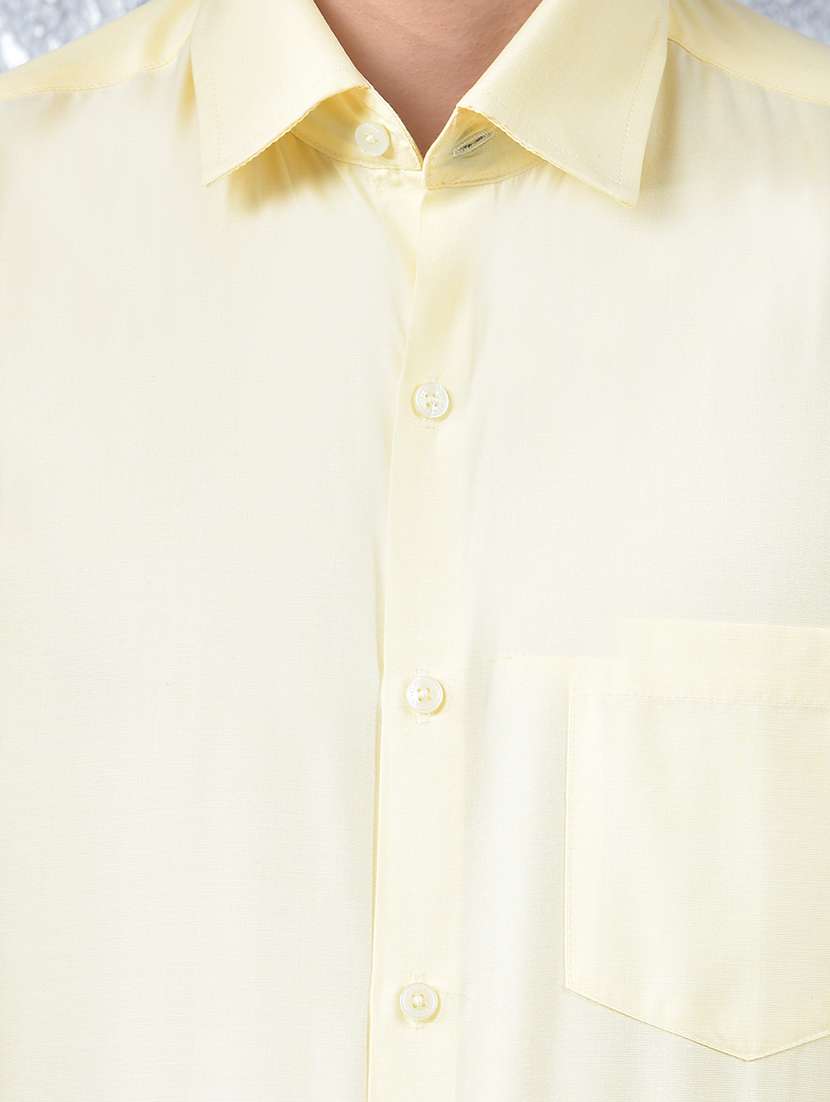men solid long sleeve slim fit formal shirt - 22088190 - Standard Image - 5