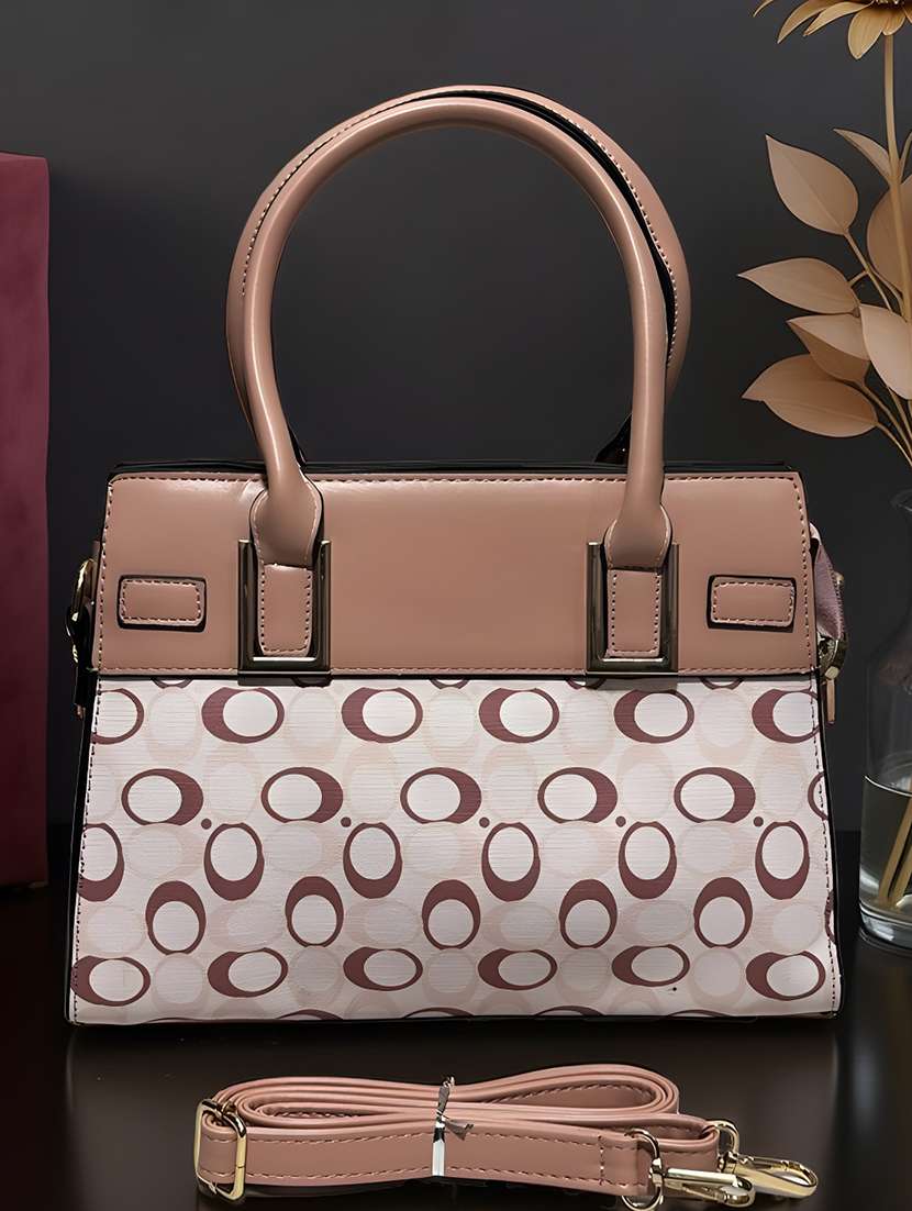 pink leatherette (pu) handbag - 22088251 - Zoom Image - 0