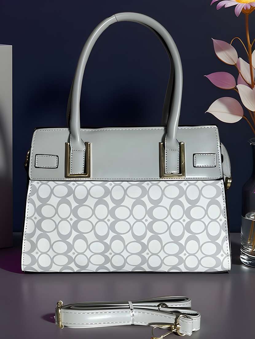 grey leatherette (pu) handbag - 22088252 - Zoom Image - 0