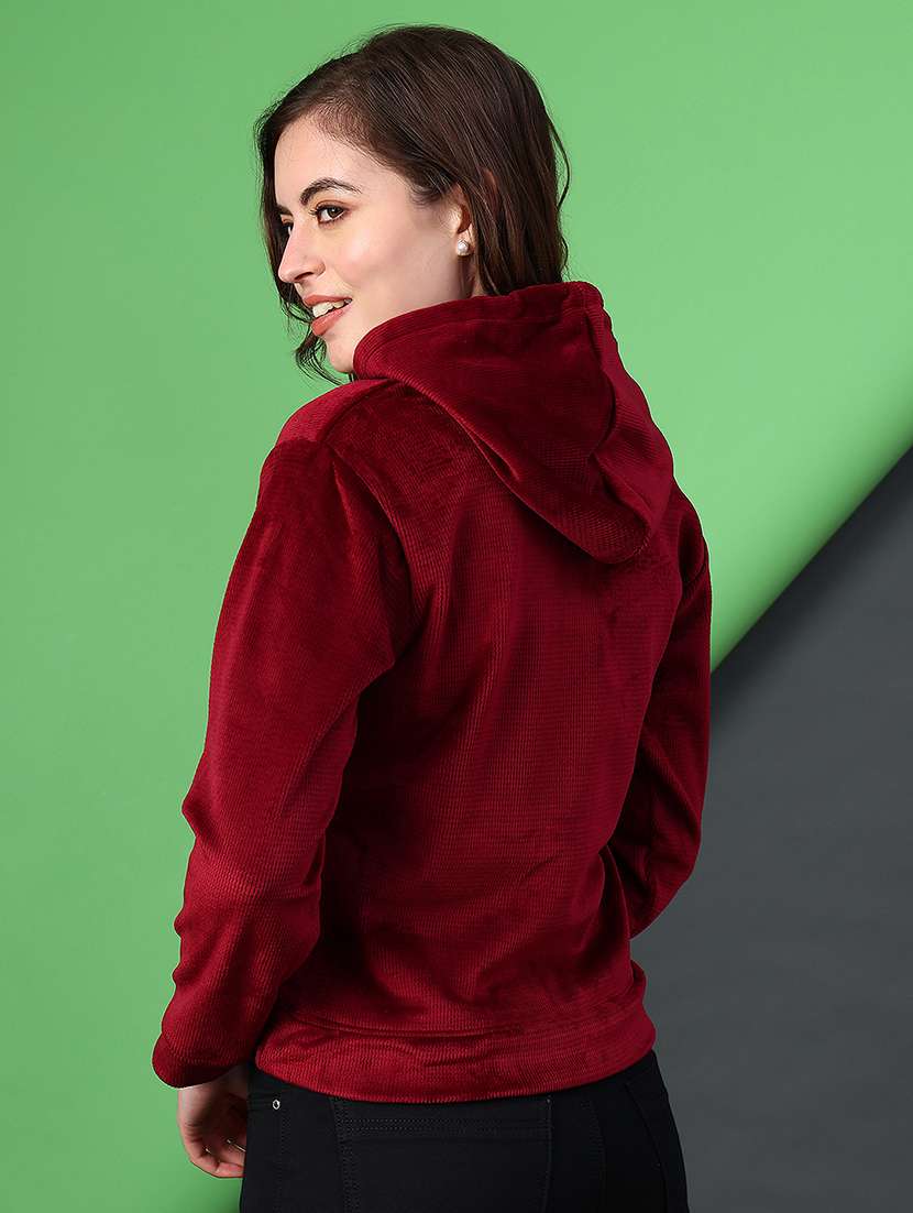 women printed long sleeve hooded sweatshirt - 22088274 -  Standard Image - 3