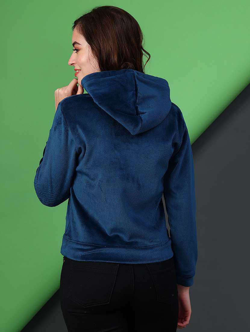 women printed long sleeve hooded sweatshirt - 22088275 -  Standard Image - 3