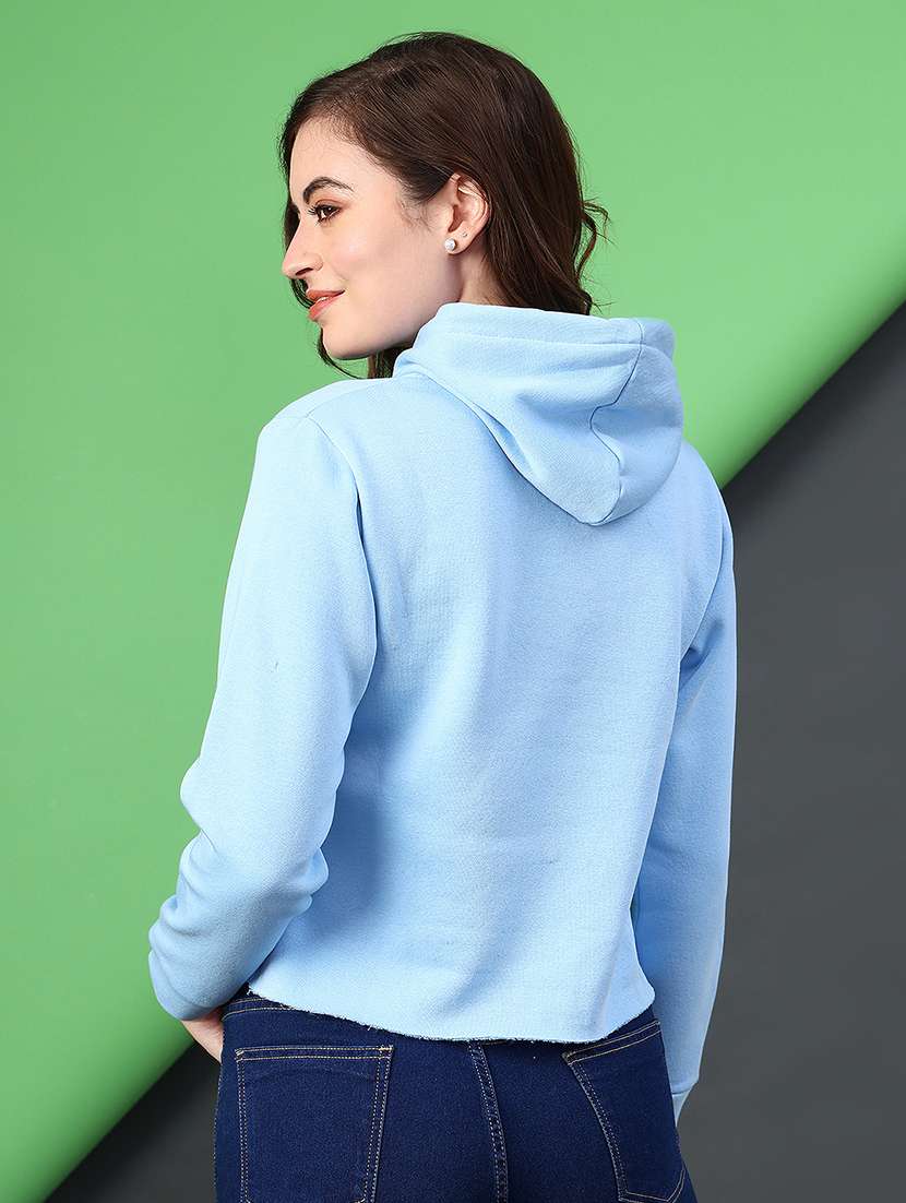 women printed long sleeve hooded sweatshirt - 22088291 -  Standard Image - 3