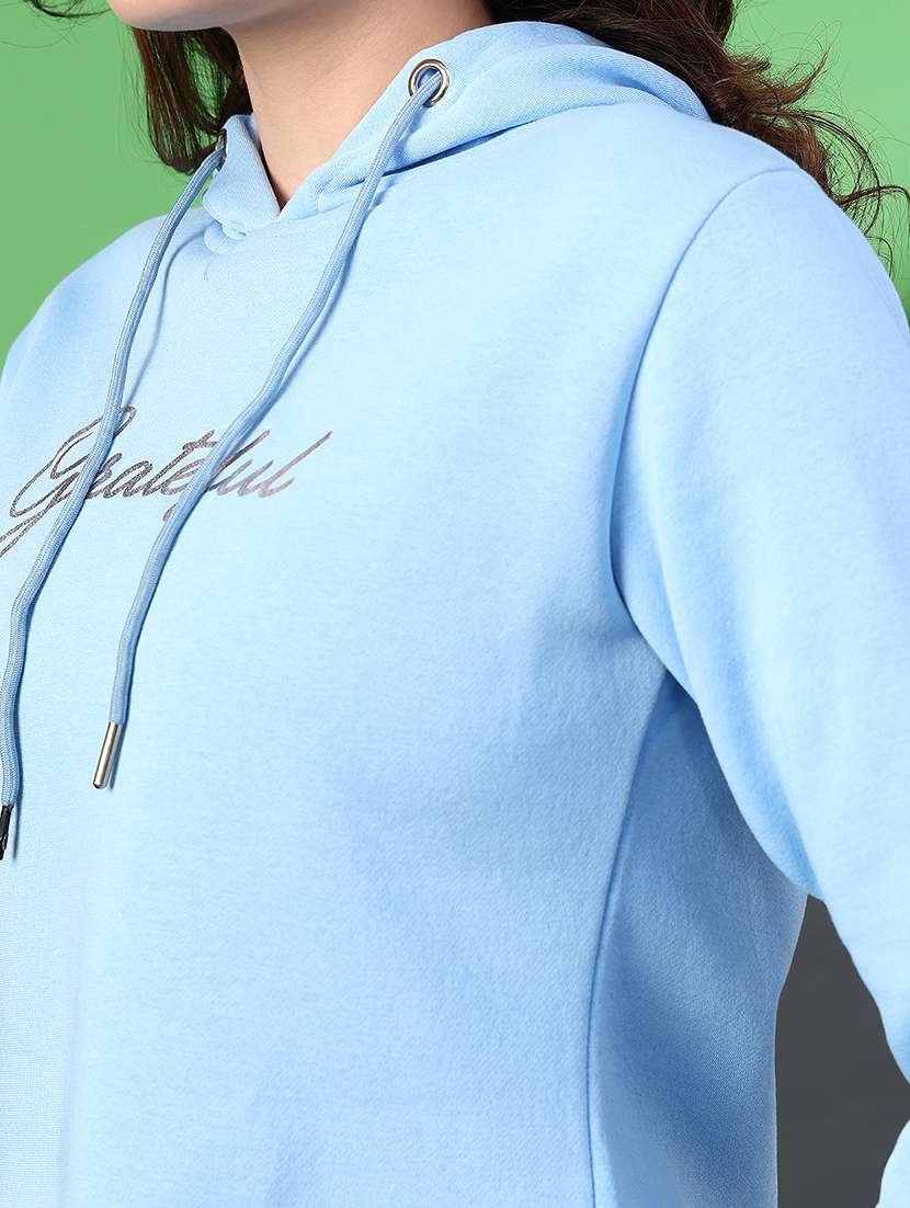 women printed long sleeve hooded sweatshirt - 22088291 -  Standard Image - 5